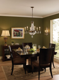 Bellini 6 Light Chandelier British Bronze Finish, E14 - thumbnail 2