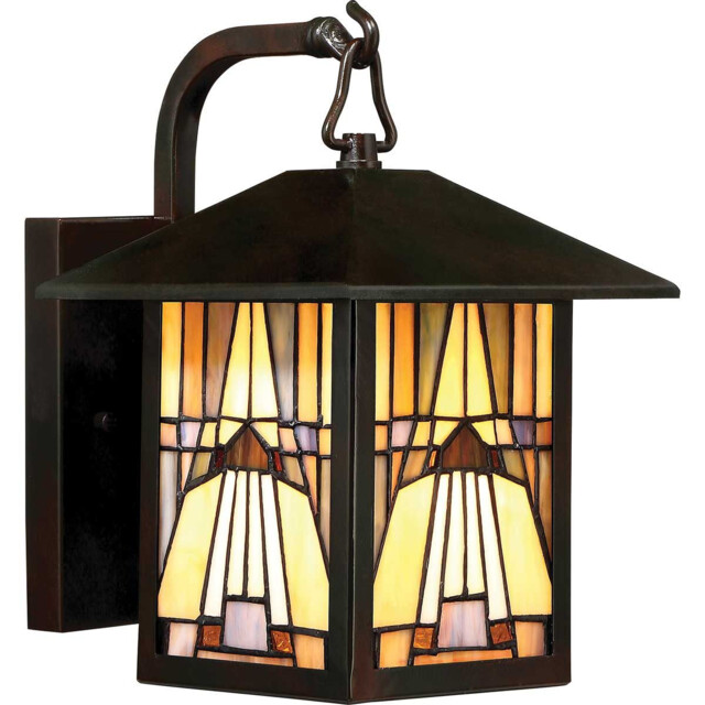 Inglenook Outdoor 1 Light Small Wall Lantern - Bronze Finish, E27 - image 1