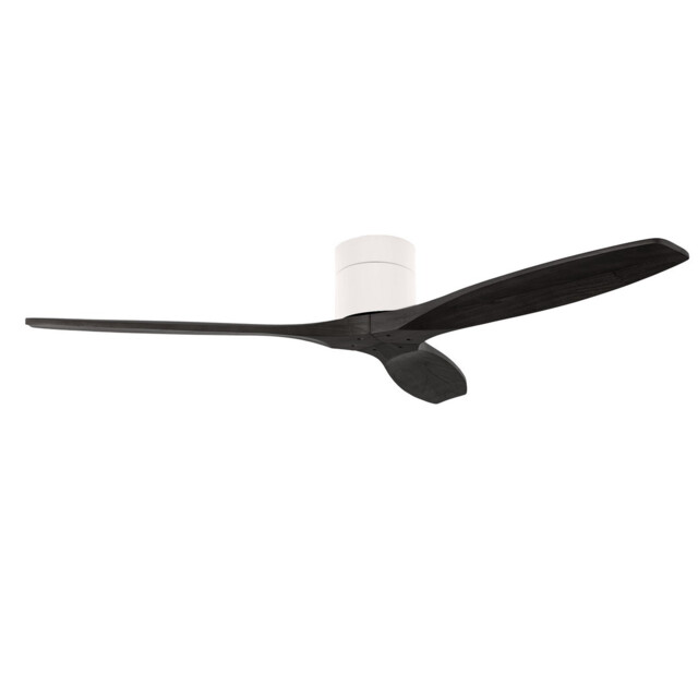 Stem 132cm Ceiling Fan White With Black Blades