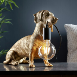 Modica Table Lamp Vintage Gold Paint, Matt Black - thumbnail 2