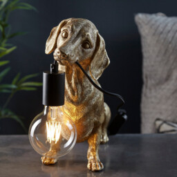 Modica Table Lamp Vintage Gold Paint, Matt Black - thumbnail 3