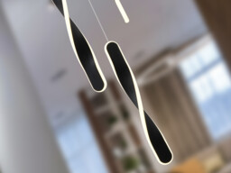 Twist Cluster Pendant Ceiling 3 Light Black LED 3000K - thumbnail 3