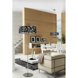 Lupin Pendant 4 Light E27, Gloss Black/Polished Chrome - thumbnail 5