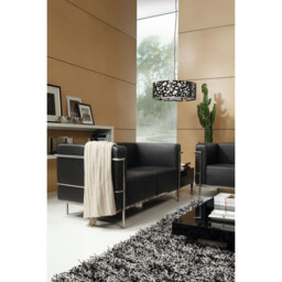 Lupin Pendant 4 Light E27, Gloss Black/Polished Chrome - thumbnail 3