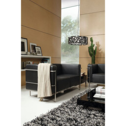 Lupin Pendant 4 Light E27, Gloss Black/Polished Chrome - thumbnail 2