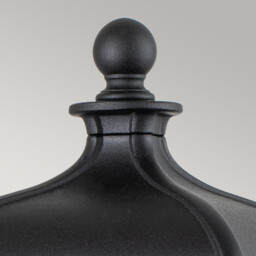 Bayview Outdoor Pedestal Light Black, IP44 - thumbnail 3