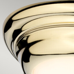 Welland 1 Light Mini LED Flush Light - Polished Brass - thumbnail 3