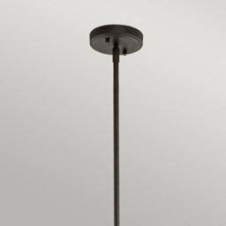 Everly 1 Light Medium Dome Ceiling Pendant Light Bronze, E27 - thumbnail 2