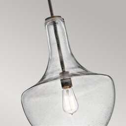 Everly 1 Light Medium Dome Ceiling Pendant Light Bronze, E27 - thumbnail 3