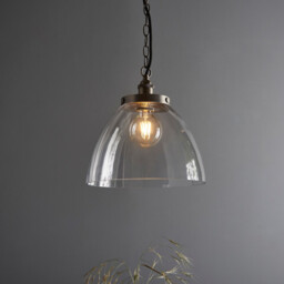 Hansen Grand Dome Ceiling Pendant Brushed Silver Paint - thumbnail 2