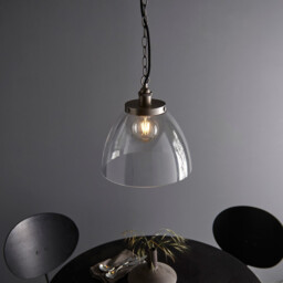 Hansen Grand Dome Ceiling Pendant Brushed Silver Paint - thumbnail 5
