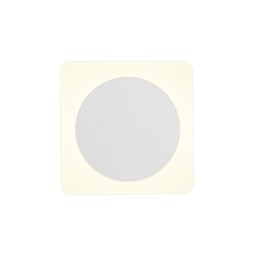 Altona Magnetic Base Wall Lamp, 12W LED 3000K 498lm, 15cm Round 19cm Square Centre, Sand White, Acrylic Frosted Diffuser - thumbnail 1