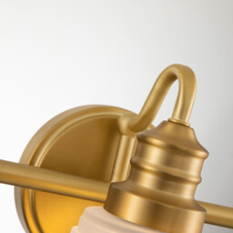 Quoizel Swell Wall Lamp Brushed Brass, IP44 - thumbnail 3