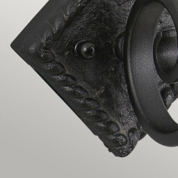 Rectory 1 Light Indoor Candle Wall Light Black, E14 - thumbnail 3