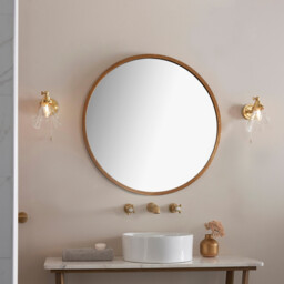Faraday Bathroom Adjustable Dome Wall Light with Pull Cord Satin Brass Glass Shade - thumbnail 3
