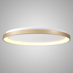 Niseko Ring Ceiling 90cm 78W LED, 3000K, 6200lm, Gold, 3yrs Warranty - thumbnail 2