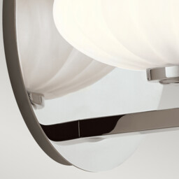 Kichler Pim Bathroom Wall Lamp Polished Chrome, 3000K, IP44 - thumbnail 5