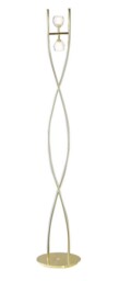 Dali Floor Lamp 2 Light G9, Polished Brass