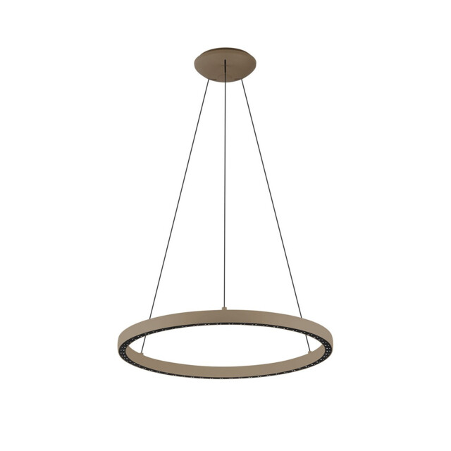 Riumar Ring Pendant 62cm 40W+15W LED, 3 Way Relay, 3000K, 3800lm, Sand Brown, 3yrs Warranty - image 1