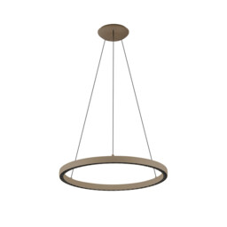 Riumar Ring Pendant 62cm 40W+15W LED, 3 Way Relay, 3000K, 3800lm, Sand Brown, 3yrs Warranty