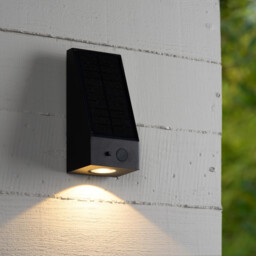 Irwin Wall light Outdoor- Solar - LED Dim. 2850K/3150K IP54 - Day/Night Sensor - Black - thumbnail 3