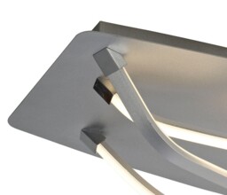 Papua Flush LED Light 25W, 1900lm, 3000K Dimmable Polished Chrome, White Acrylic - thumbnail 3