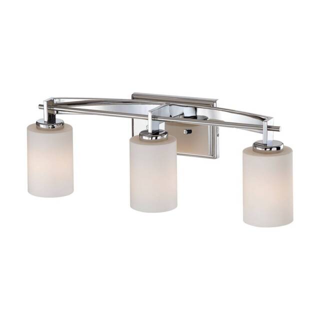 Taylor 3 Light Above Mirror Light - Polished Chrome Finish IP44, G9 - image 1