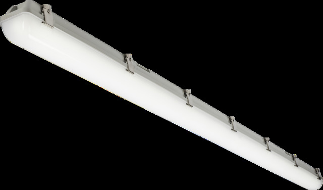 Knightsbridge 230V IP65 IK08 6ft Selectable 30W/60W CCT Adjustable Microwave ST Emergency Non-Corrosive - TORCWMST6 - image 1
