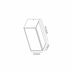 Cancun Wall Light, 10.5W LED, 3000K, 885lm, Dark Grey, IP65, 3yr Warranty - thumbnail 3