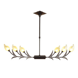 Holland Telescopic Linear Pendant Line 6 Light G9, Brown, Black Oxide
