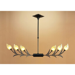 Holland Telescopic Linear Pendant Line 6 Light G9, Brown, Black Oxide - thumbnail 2