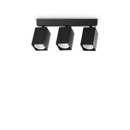 Dynamite Square Ceiling Spotlight Bar Black 3x GU10 - thumbnail 1