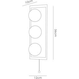 IP44 Globe Wall Lamp Pull-Cord Switch 3 Light G9 In Polished Chrome - thumbnail 3