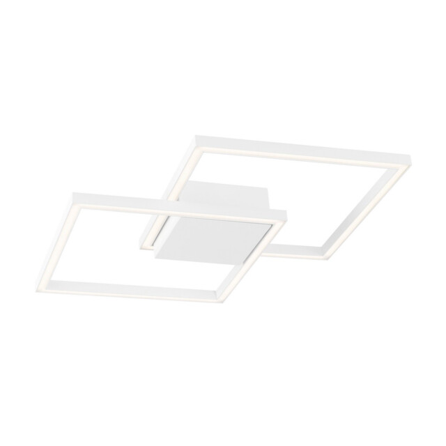 Bilbao Integrated LED Semi Flush Light White Aluminium LED 25W 1600Lm 3000K - image 1