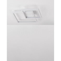 Bilbao Integrated LED Semi Flush Light White Aluminium LED 25W 1600Lm 3000K - thumbnail 5
