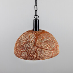 Kauri Dome Pendant 37cm Red Iron, Matt Black - thumbnail 3