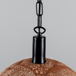 Kauri Dome Pendant 37cm Red Iron, Matt Black - thumbnail 5