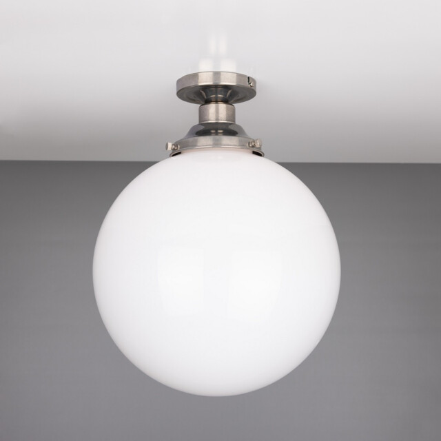 Yerevan 30cm Globe Ceiling Fitting, Antique Silver - image 1