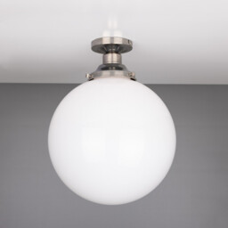 Yerevan 30cm Globe Ceiling Fitting, Antique Silver - thumbnail 1