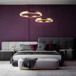 Maytoni Saturno Modern Integrated LED Pendant Ceiling Light Brass, 3100lm, 4000K - thumbnail 2