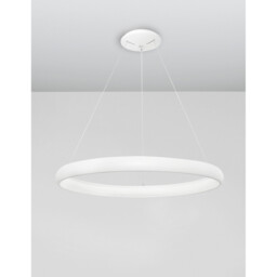 Albi 61cm Integrated LED Pendant Ceiling Light Sandy White Aluminium LED 50W 2500Lm 3000K - thumbnail 3