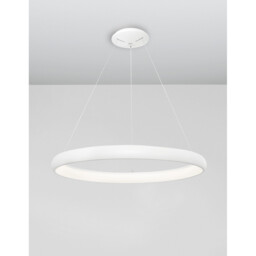 Albi 61cm Integrated LED Pendant Ceiling Light Sandy White Aluminium LED 50W 2500Lm 3000K - thumbnail 2