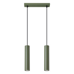 Lagos Loft Bar Pendant 2 Light Olive Green