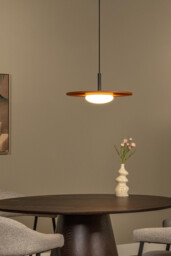 Lucide CARMINO - Pendant light - Ø 38,7 cm - LED Dim. - 1x8W 3000K - Terracotta - Essential - thumbnail 3