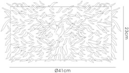 Arqus Feather Shade Pink 410mm x 200mm - thumbnail 3