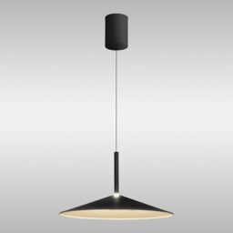 Calice 48cm Rise And Fall Pendant, 16W LED, 3000K, 1200lm, Black/White, 3yrs Warranty - thumbnail 2