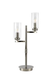 Seward Table Lamp, 2 x E14, Polished Nickel - thumbnail 3