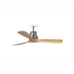 Lantau Recessed 107cm Ceiling Fan Matt Nickel, Pine Blades - thumbnail 1
