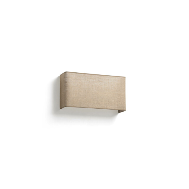 Otton Rectangle Horizontal Jute Wall Lamp 2L - image 1