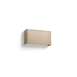 Otton Rectangle Horizontal Jute Wall Lamp 2L